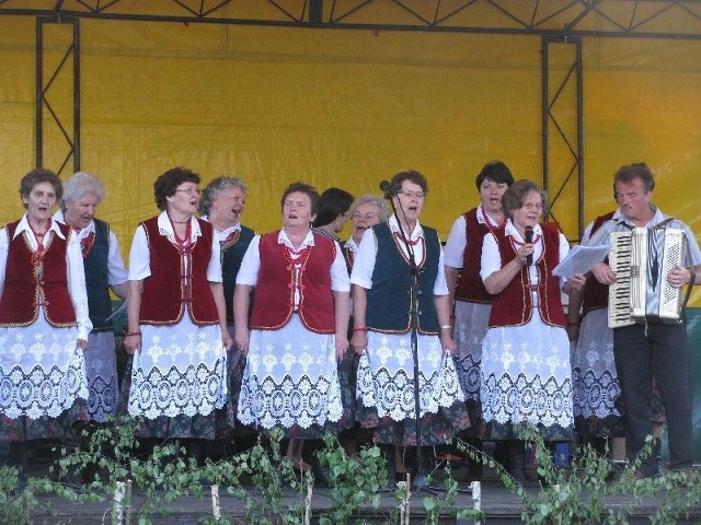Na festynie wystąpił zespół z Dąbrówki.