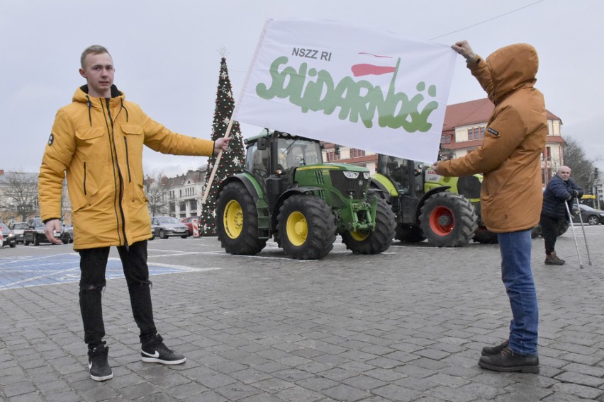 Protesty rolników w Słupsku