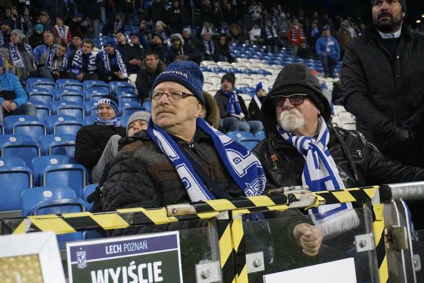 Podczas meczu Lech Poznań - Wisła Płock (2:1) atmosfera na...