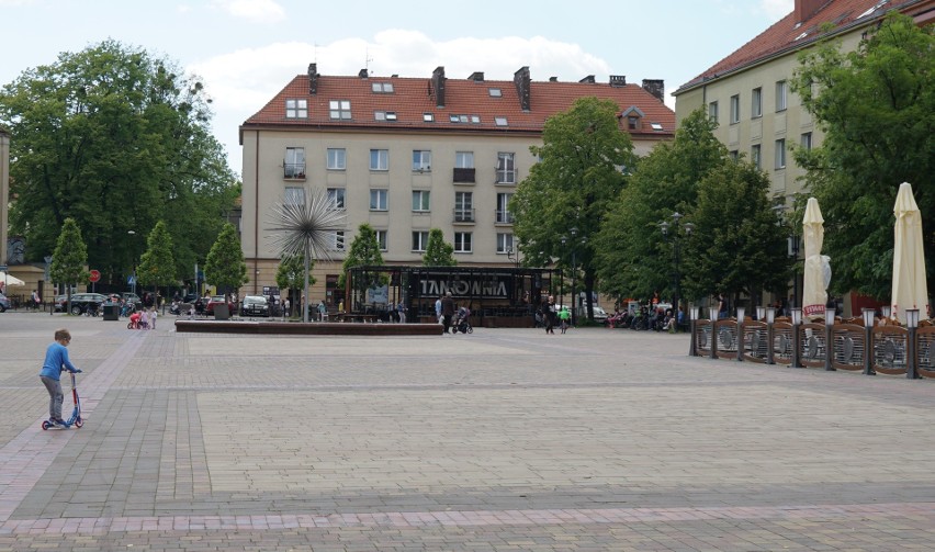 Plac Baczyńskiego w Tychach....