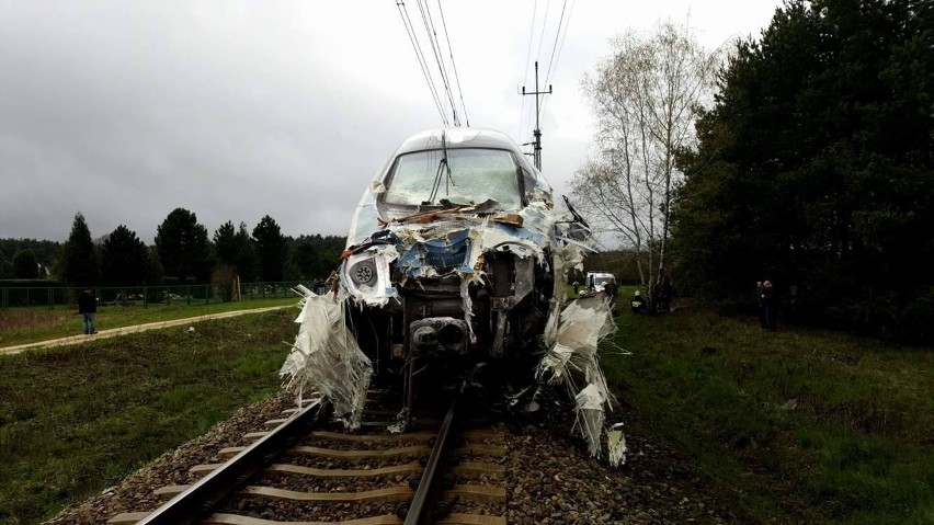 Tak wyglądał rozbity skład Pendolino tuż po wypadku pod...