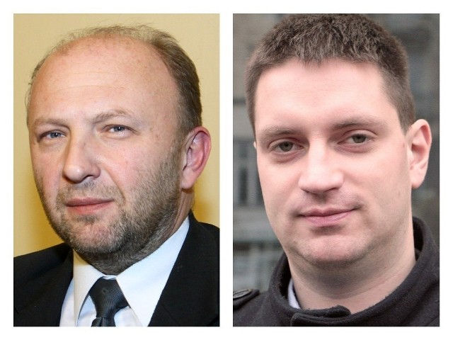 Nowymi wiceprzewodniczącymi Rady Miejskiej Grudziądza zostali: Krzysztof Kosiński (od lewej) i Paweł Napolski