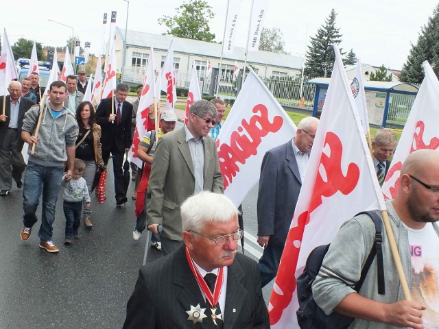 Przemarsz ulicami miasta