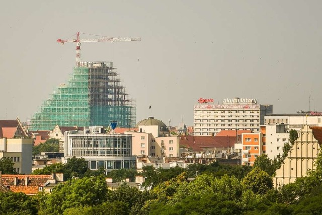 Panorama Poznania z wieży Elektrociepłowni Garbary