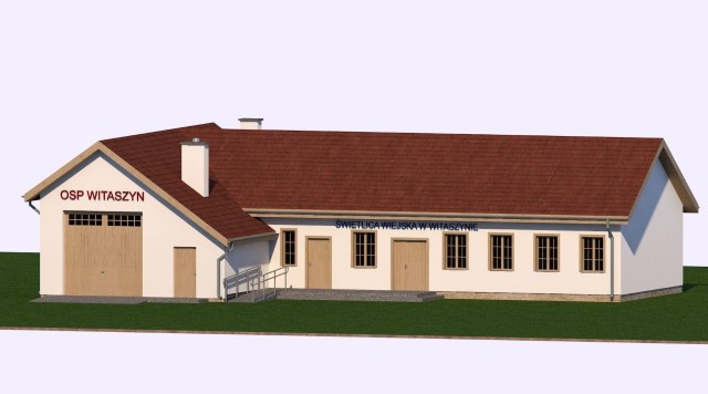 Nowa świetlica i strażnica w Witaszynie będzie budowana na działce gminnej, w miejsce starego budynku.