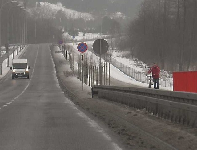 Rowerzyści z Brodnicy mają do dyspozycji odcinek ścieżki rowerowej przy południowo-zachodniej trasie przemysłowej