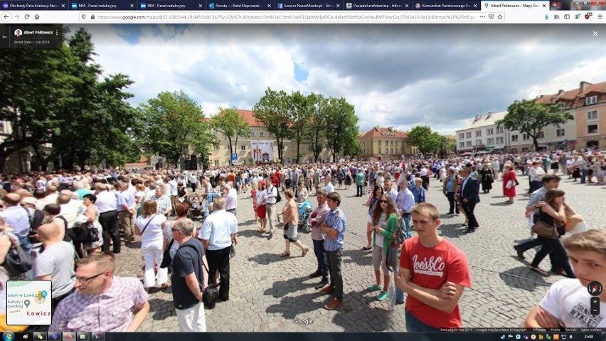 Stary Rynek i ulica Zduńska w Łowiczu na Google Street View....