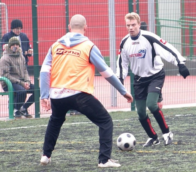 Roman Cech, napastnik Druteksu-Bytovii, tym razem nie grał.