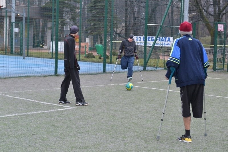 Drużyna amp futbolu w Bielsku-Białej.