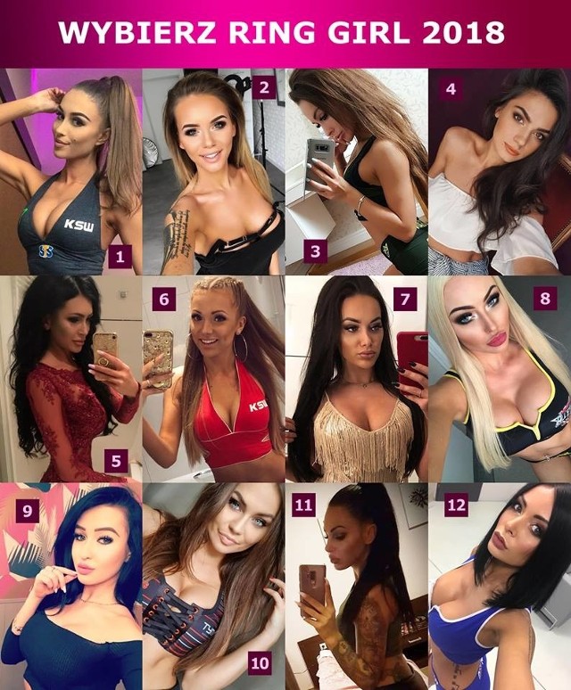 Na facebookowym profilu Polskie Ring Girls trwa głosowanie na Ring Girls 2018. O tytuł tej najlepszej walczy 12 pięknych dziewczyn. Poznajcie piękne dziewczyny, które podkręcają tempearturę na polskich ringach. To właśnie na nich swoją uwagę skupia wielu fanów sportów walki. Która z dziewczyn Waszym zdaniem powinna wygrać? Zobaczcie zdjęcia gorących dziewczyn!WIDEO: Poznaj piękne Ring Girls: Kyrę Keli, Tawny Jordan, Jessicę Harbour i Samanthę Kumiko