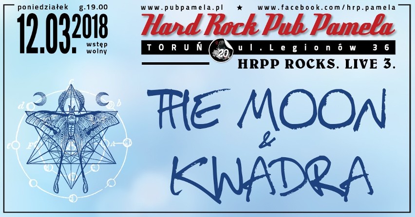 The Moon i Kwadra w ramach HRPP Rocks w Toruniu [zapowiedź]