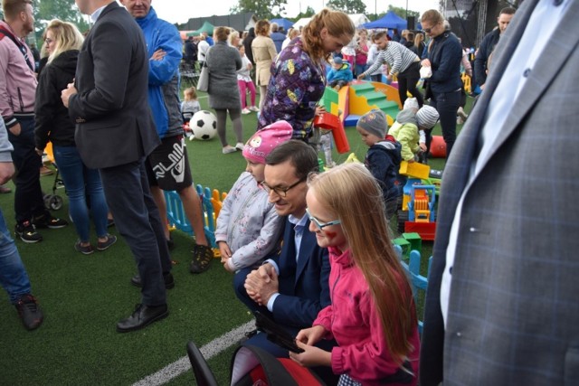 Premier Mateusz Morawiecki wziął udział w Wakacyjnym Pikniku Bezpieczeństwa w Kielnie.