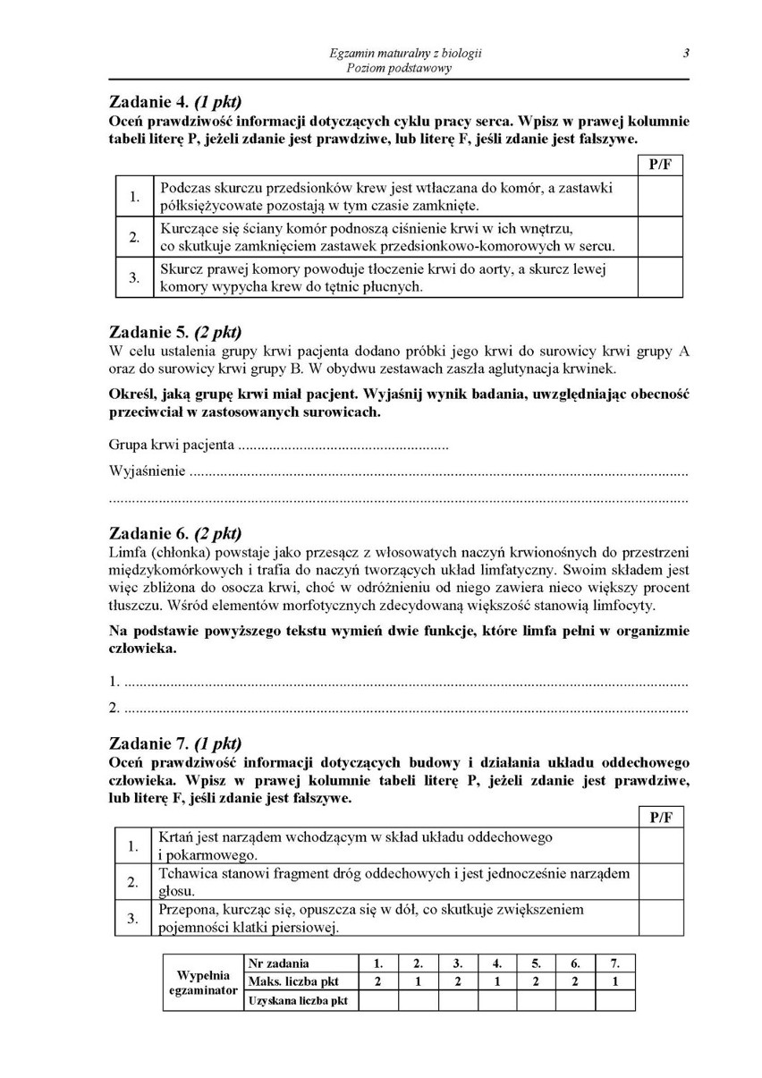 Matura 2014 BIOLOGIA ARKUSZE