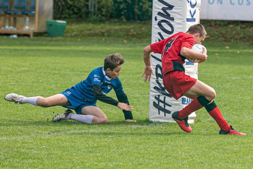 Młodzi rugbyści mieli przednią zabawę