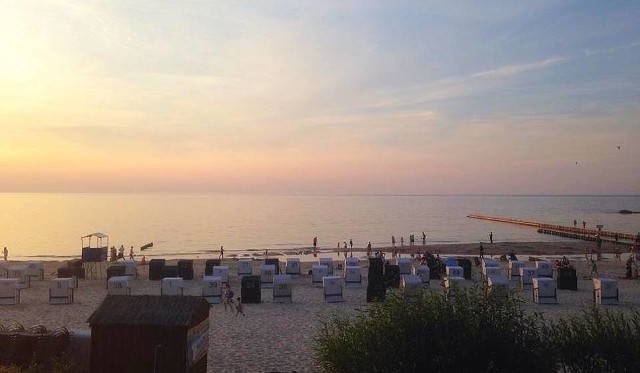 Ustka z najlepszą plażą w Ustce.