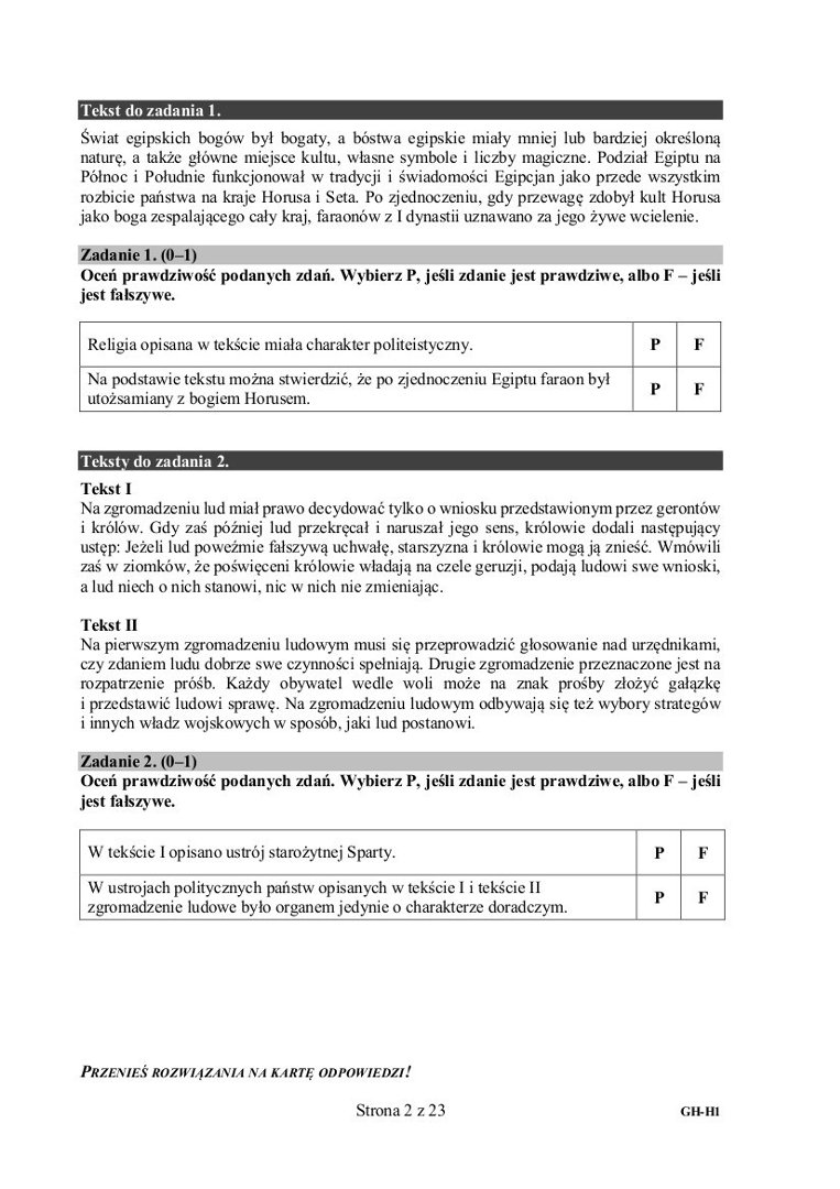 Sprawdzian Z Historii Klasa 6 Polska Pod Zaborami