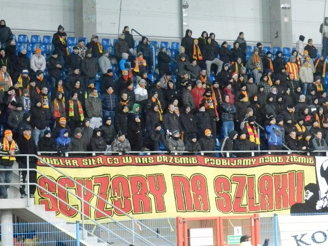 Kibice na meczu Piast Gliwice - Korona Kielce 1:1