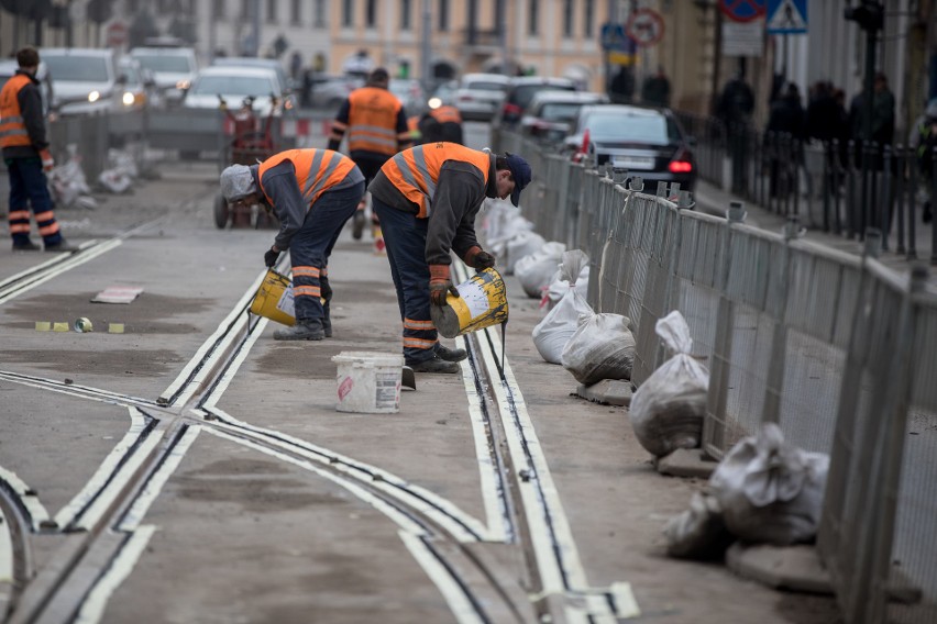 Kraków. W poniedziałek tramwaje wracają na ulicę Kalwaryjską [ZDJĘCIA]