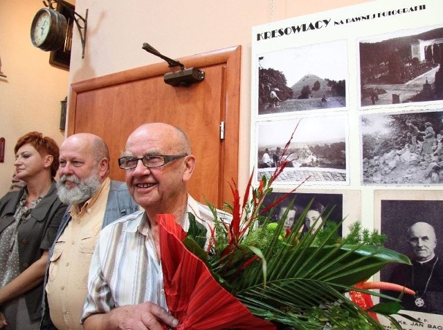 Henryk Dłużewski zadowolony, że mógł pokazać zdjęcia z Kresów.