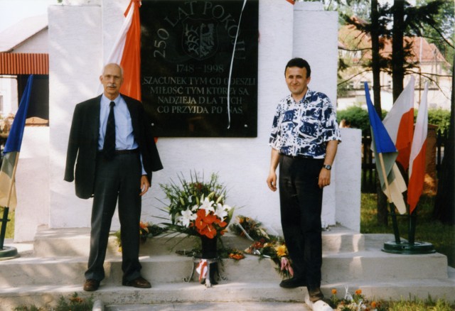 Książę Ferdinand von Württemberg był honorowym gościem jubileuszu 250-lecia Pokoju w 1998 roku. Na zdjęciu razem z Hubertem Kołodziejem.