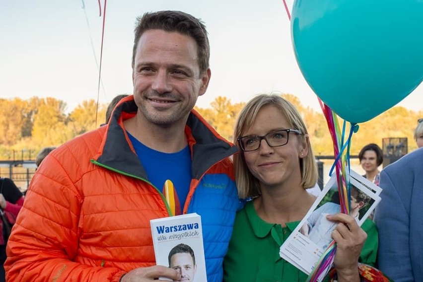 Małgorzata i Rafał Trzaskowscy w czasie kampanii wyborczej ....
