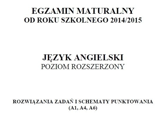 Próbna matura 2014/2015 z CKE - język angielski (p....