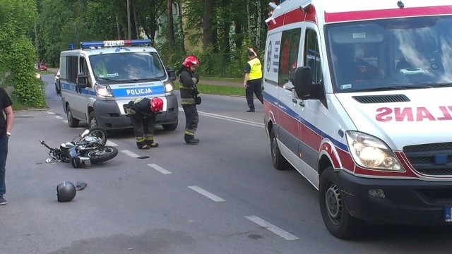 Wypadek na Radomskiej w Pionkach.