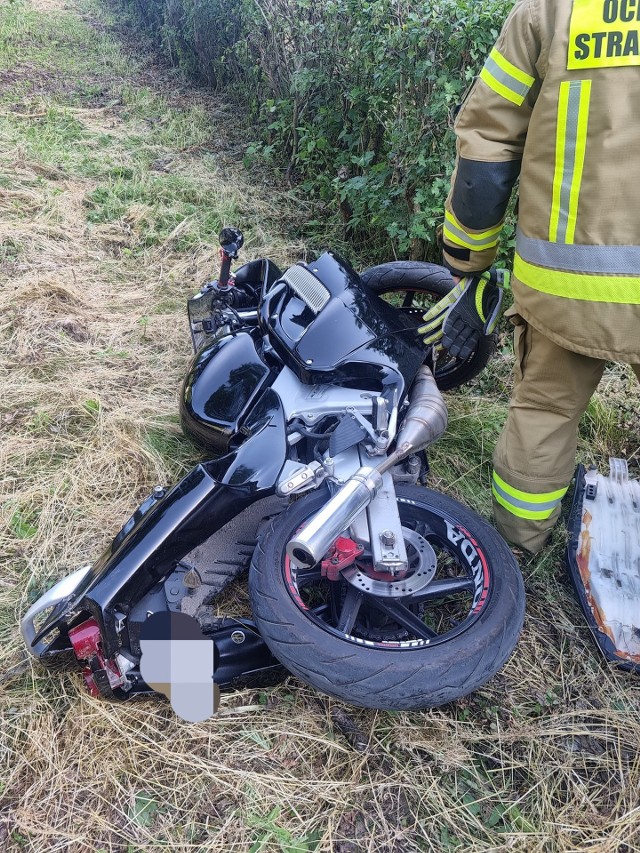 Wypadek w Ojcowie, potrącenie pieszego