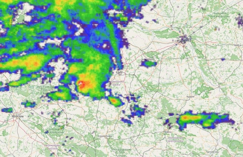 IMGW zaktualizował ostrzeżenia! Zagrożenia w każdym województwie, w Łodzi II stopień! [MAPA BURZ]