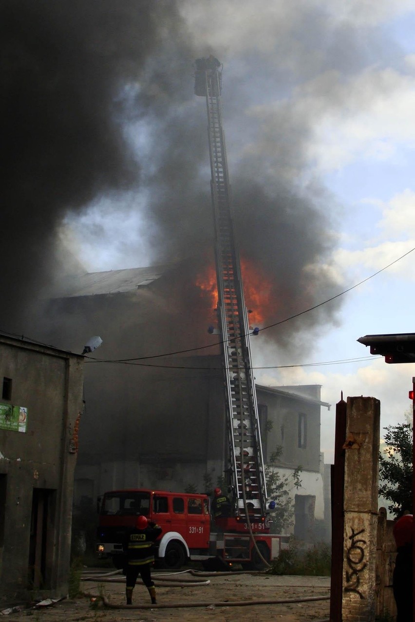 Zdjęcia internauty z pożaru w Radomiu