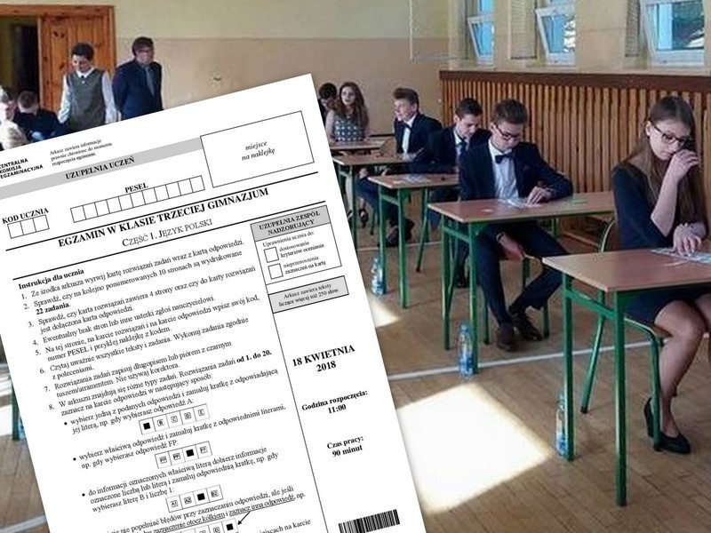 Egzamin gimnazjalny z języka polskiego 2018 CKE ARKUSZE