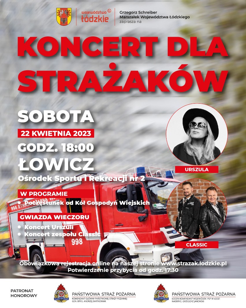 Koncert dla strażaków – Łódzkie świętuje dzień św. Floriana