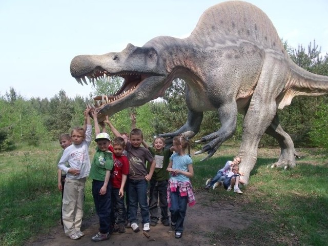 Park Dinozaurów w Nowinach Wielkich okazał się miejscem pełnym wrażeń