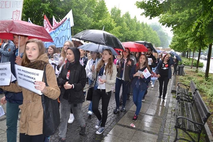 Częstochowa: Protest w obronie I Liceum Ogólnokształcącego...