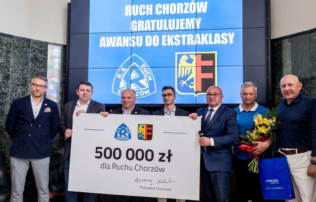 Ruch Chorzów dostał z miasta za awans 500 tys. zł