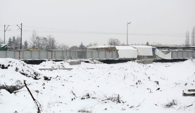 W okolicy ul. Pabianickiej trwają prace przy budowie jednego...