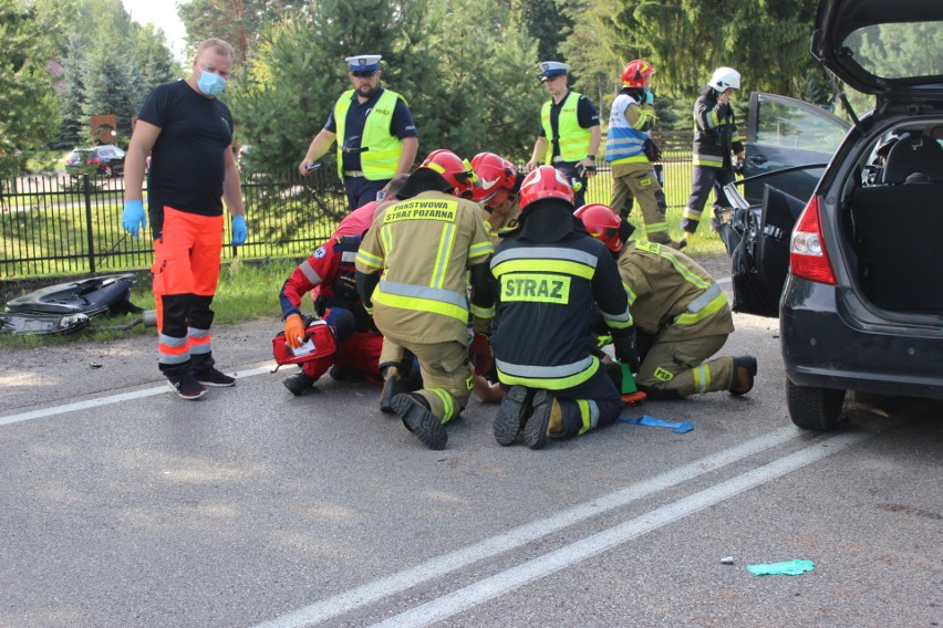 Wypadek w miejscowości Ploski na DK 19 (powiat bielski)