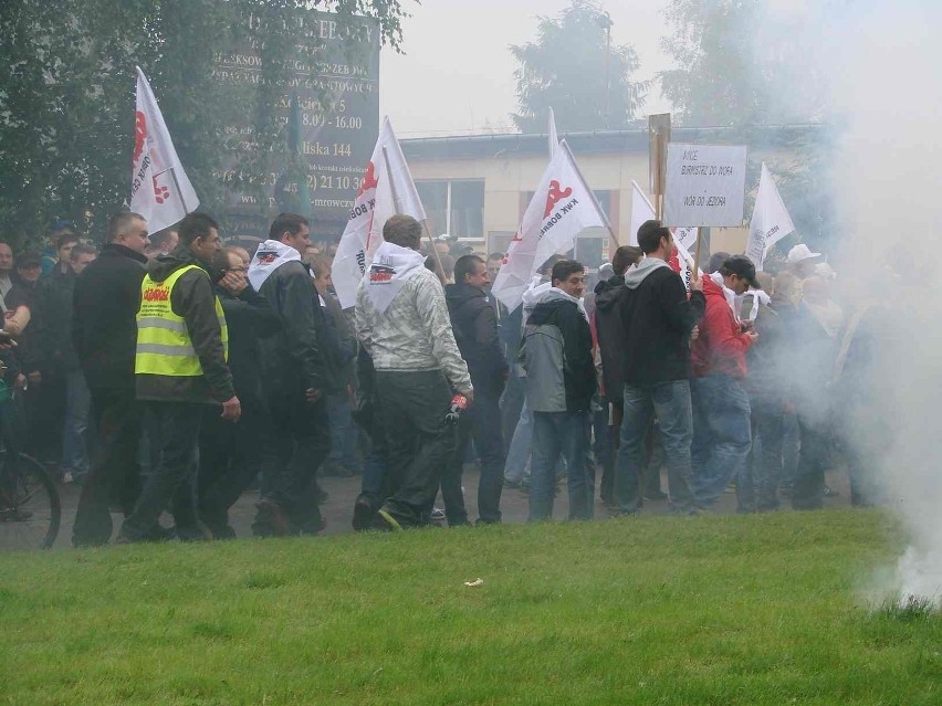 Demonstracja w Brzeszczach