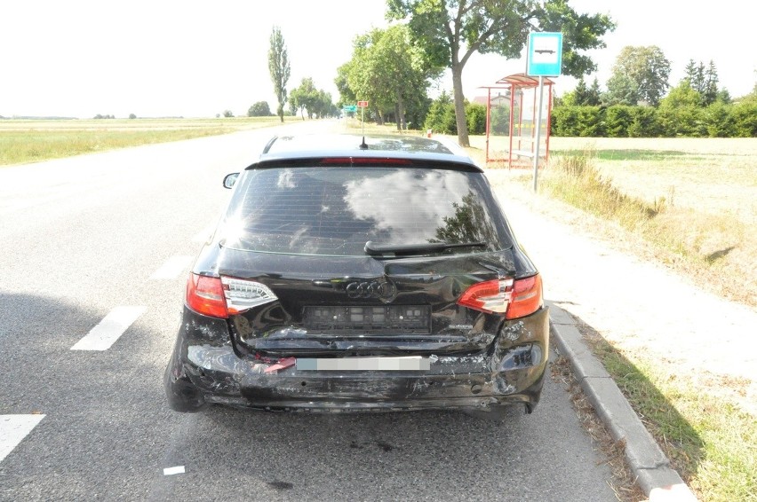 Wypadek na drodze krajowej nr 62 w Kręgach Nowych. 23.08.2023