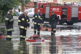 Podtopiona ul. Graniczna w Piekarach Śląskich 