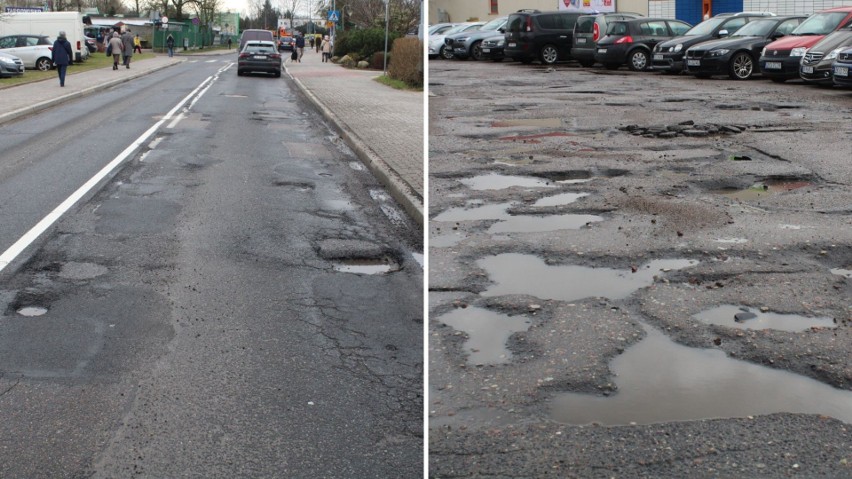 Wiele dróg w Koszalinie wymaga pilnego remontu.