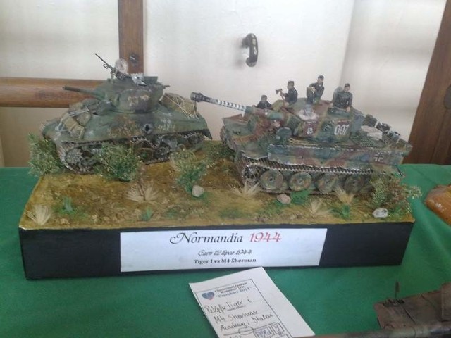 Zmagania modelarzy Paprykarz 2011. Na zdjęciu diorama z Normandii