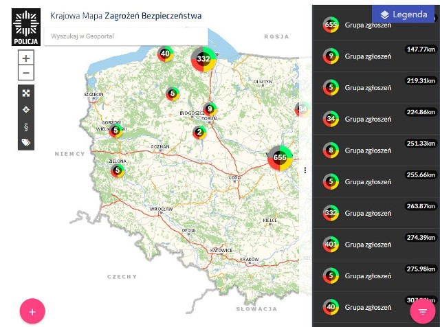 Krajową mapę zagrożeń pokazano w Lubuskiem na początku września 2016 roku.