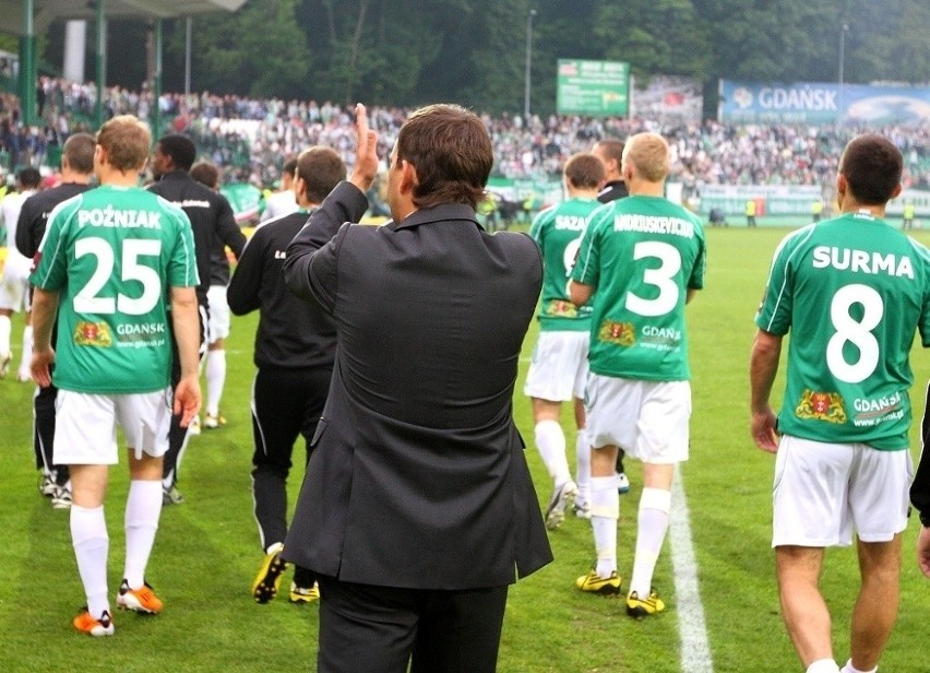 Pożegnanie drużyny i kibiców ze stadionem przy Traugutta 29