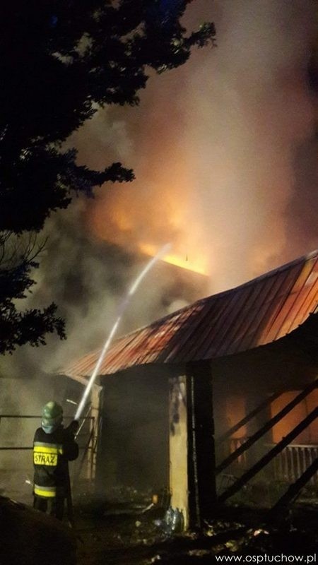 W potężnym pożarze spłonęły dom i zabudowania gospodarcze w Karwodrzy. Nie żyje właścicielka