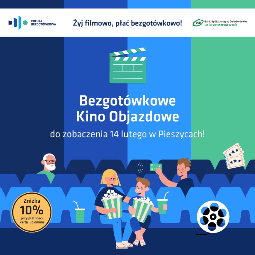Bezgotówkowe Kino Objazdowe w walentynki 14 lutego w Pieszycach!