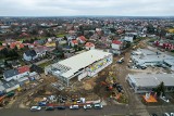 Twa budowa szóstego marketu Lidla w Radomiu - przy alei Wojska Polskiego. Zobaczcie postęp prac. Zdjęcia z drona