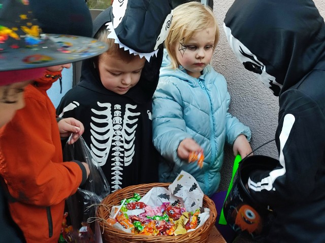 Halloween zorganizowali własnym sumptem mieszkańcy osiedla Fijewo w Radzyniu Chełmińskim. Był barwny korowód między blokami, zabawa z dyniami oraz słodkości i pizza dla dzieci.
