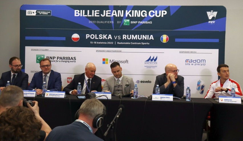 Władze miasta, sponsorzy i władze tenisowego związku na wspólnej konferencji prasowej w Radomiu. Zobacz zdjęcia 