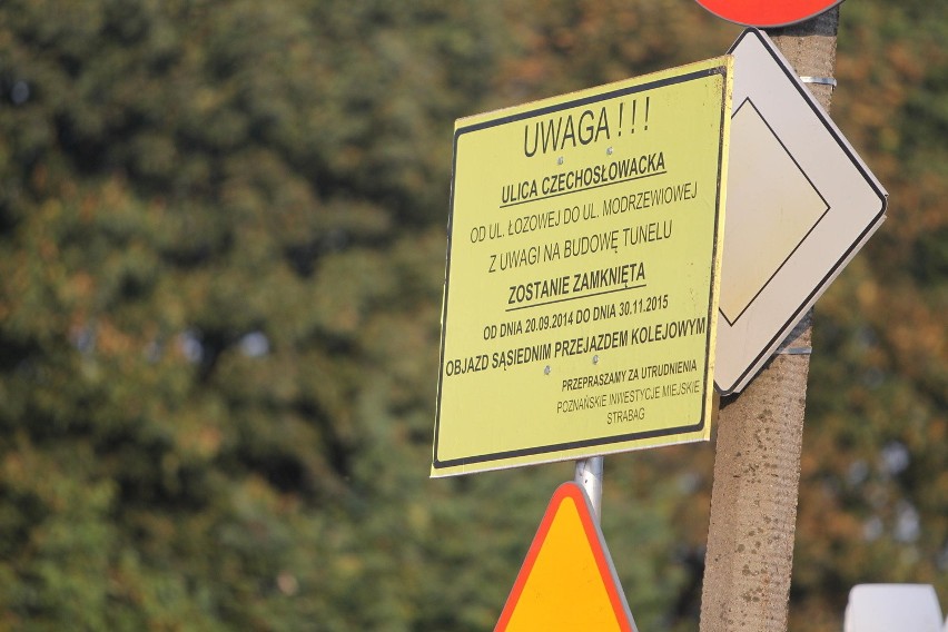 Utrudnienia na Dębcu. Budują tunel na Czechosłowackiej